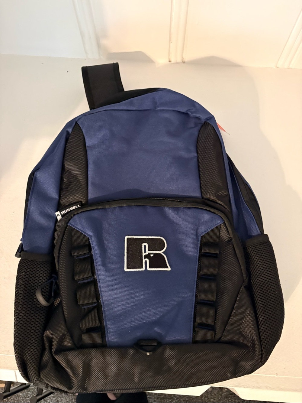 Russell Athletic Navy and Black Men’s Backpack with Logo